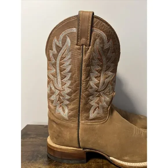 JUSTIN Rancho 11” Western Boots BUTTERSCOTCH Men Sz 11D, MSRP $290, MADE IN USA - Picture 2 of 8